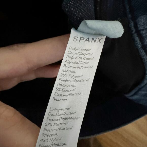 SPANX High Rise Jeanish Leggings Dark Denim Small S - Picture 8 of 10